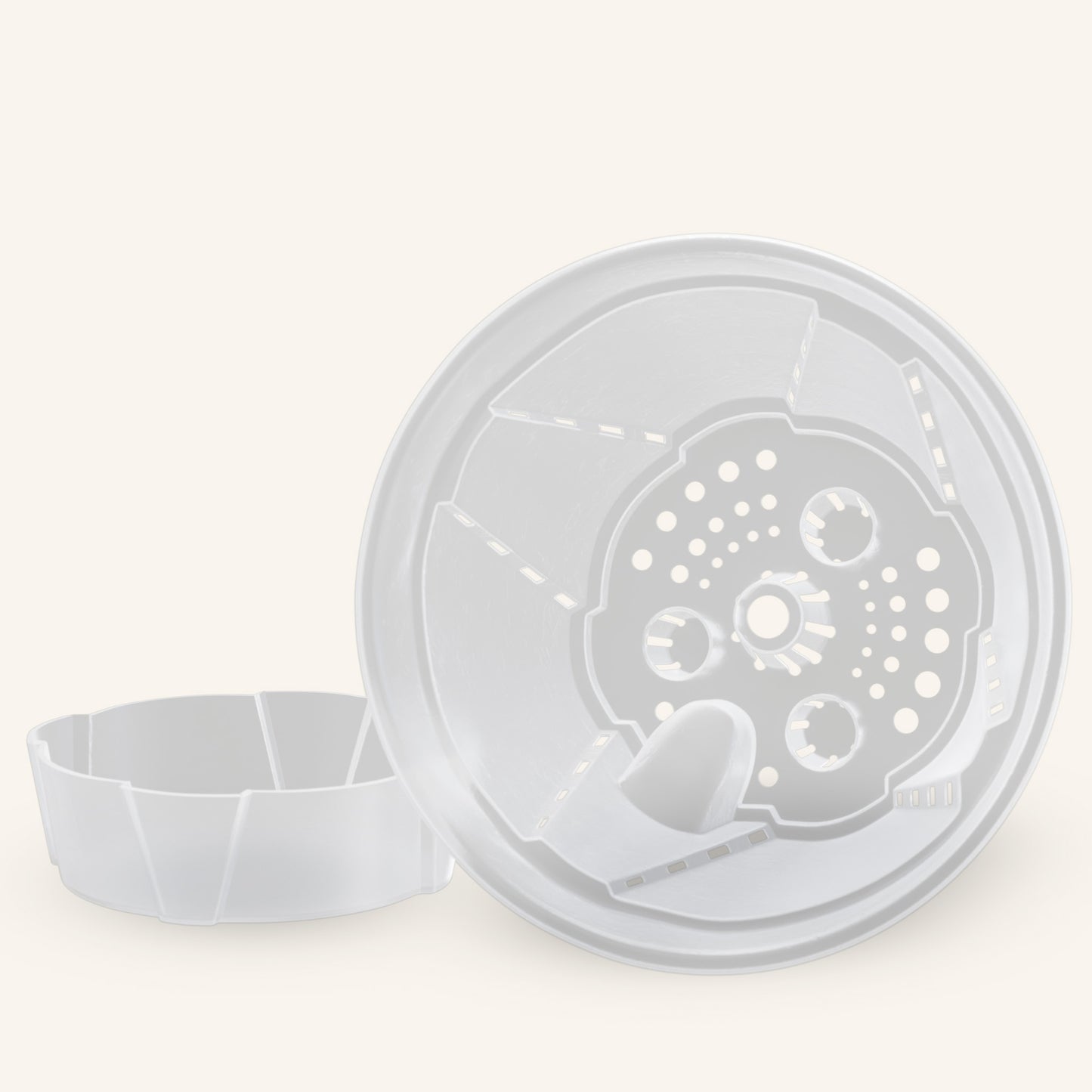 Genomskinliga självbevattnande blomkrukor