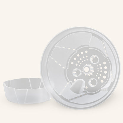 Genomskinliga självbevattnande blomkrukor